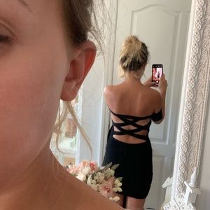 Open back dress